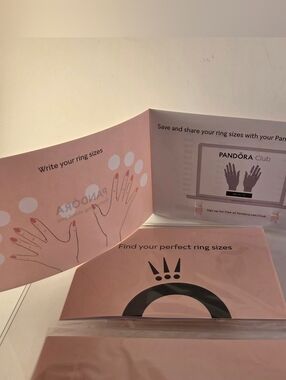 5Pcs Pandora Pink Ring Sizing Guide